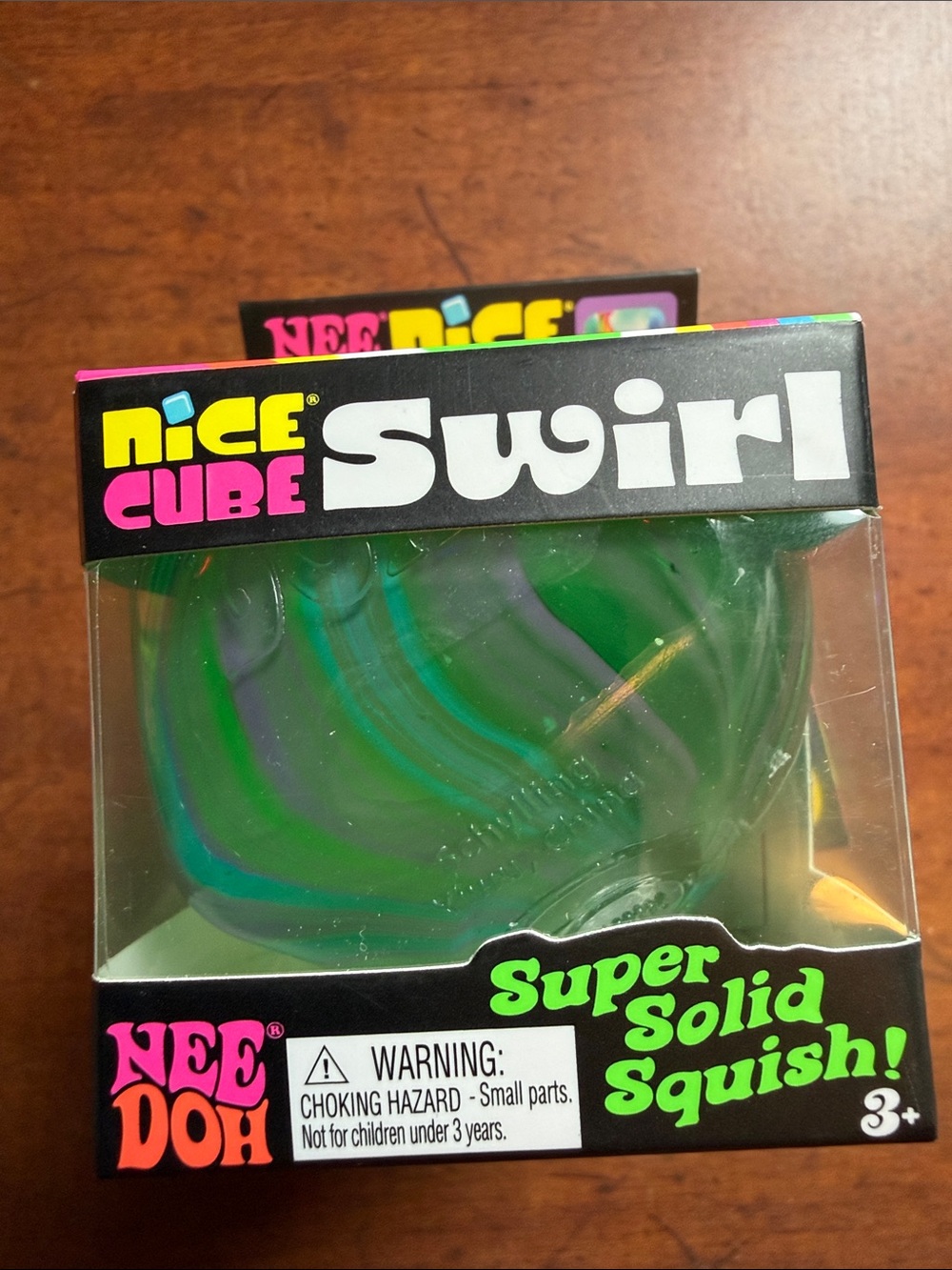 Needoh Nice Cube Swirl - Green Swirl